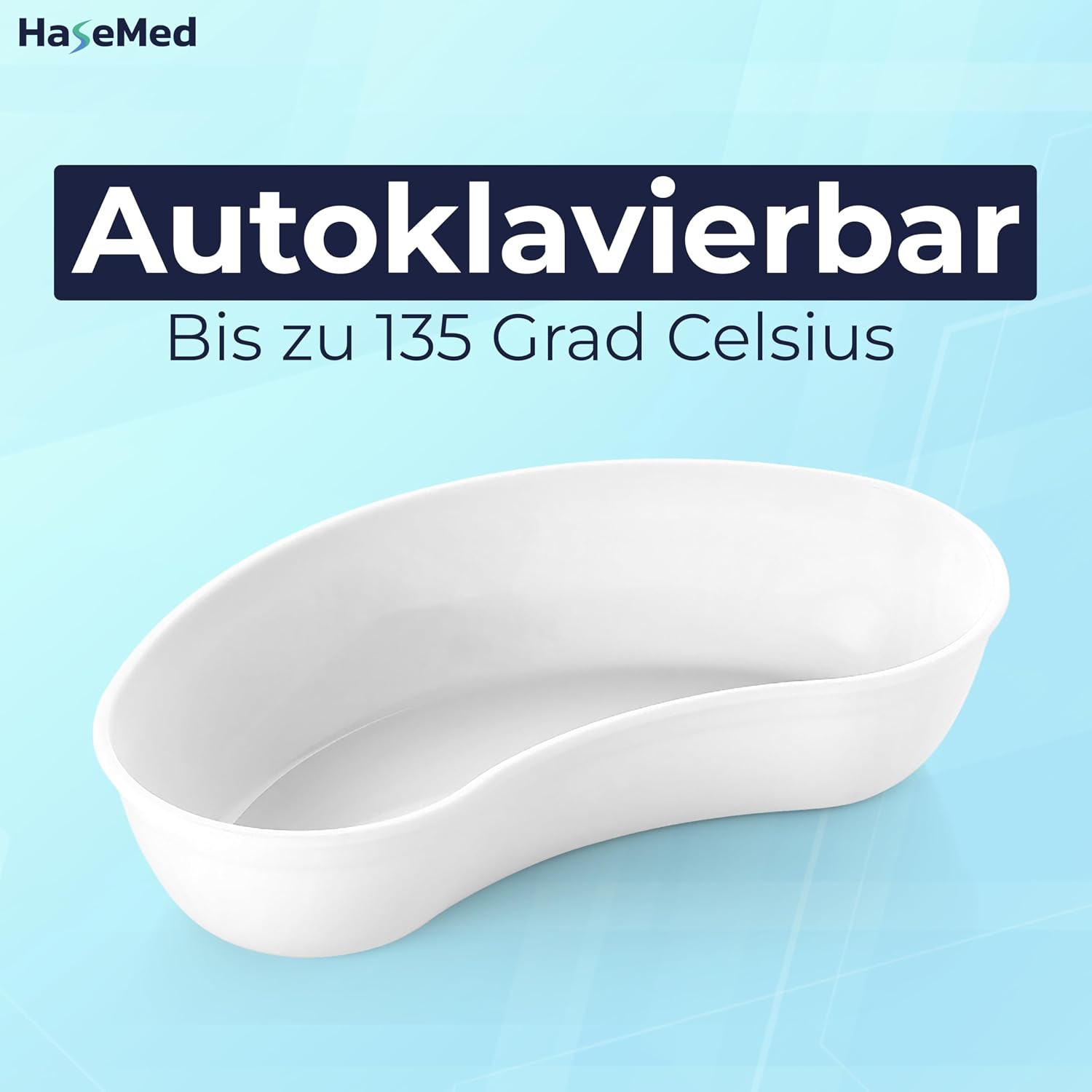 HaseMed Kidney Dish, White, PP
