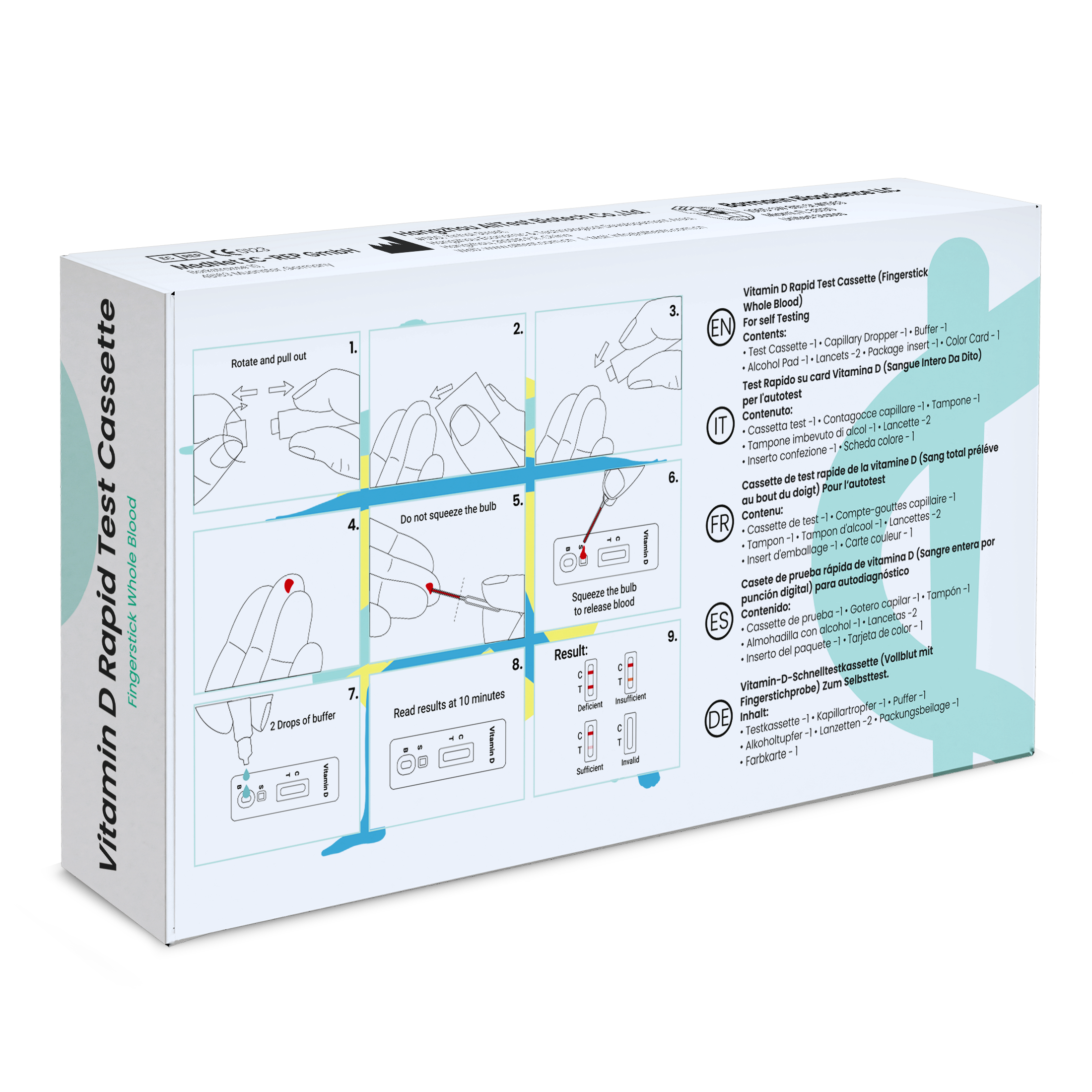 parahealth diagnostics Vitamin D Rapid Test – Check Deficiency in 10 Min. | At-Home Fingerstick Self-Test