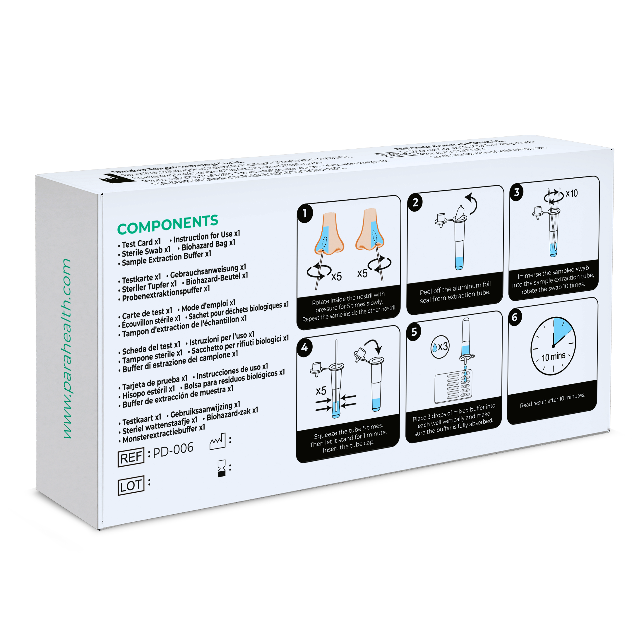 parahealth diagnostics 12-in-1 Atemwegs-Schnelltest