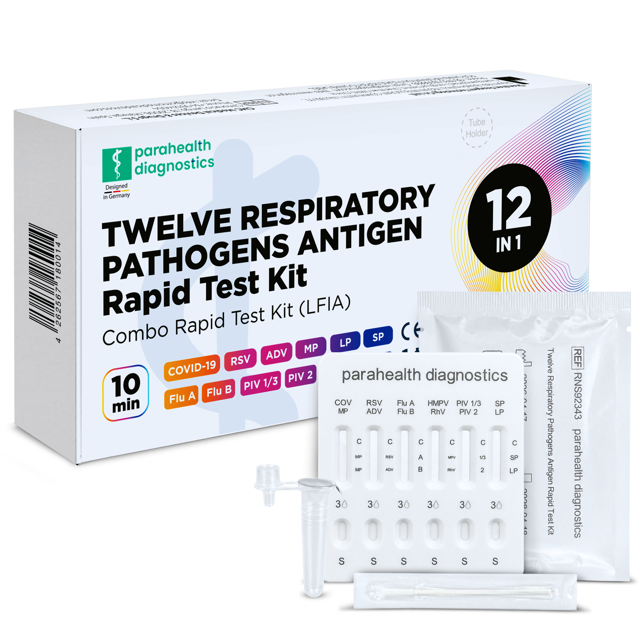 parahealth diagnostics 12-in-1 Atemwegs-Schnelltest