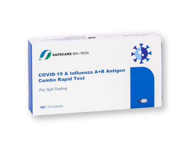 Safecare Corona & Influenza A+B Antigen Combo Rapid Test Antigen Kombi-Schnelltest Laientest nasal