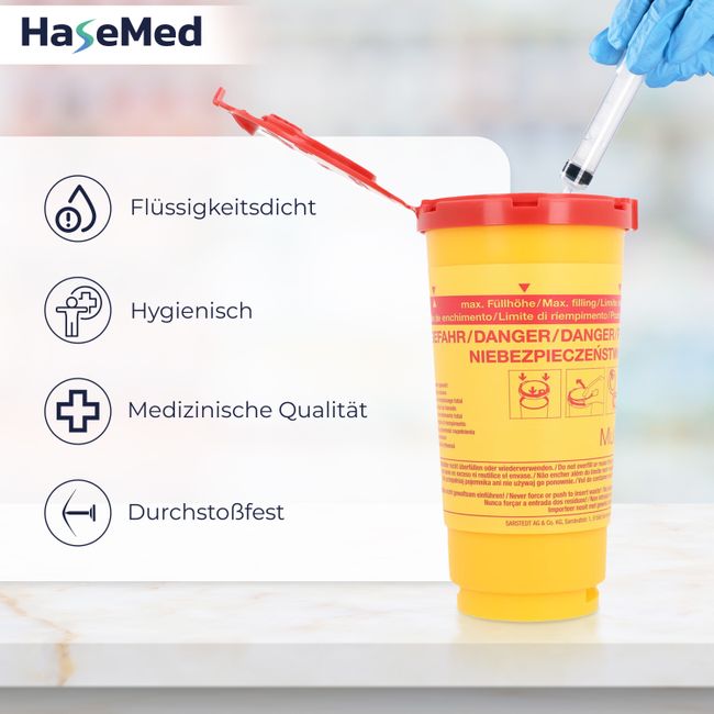 Hasemed Sharps Container 0.5L