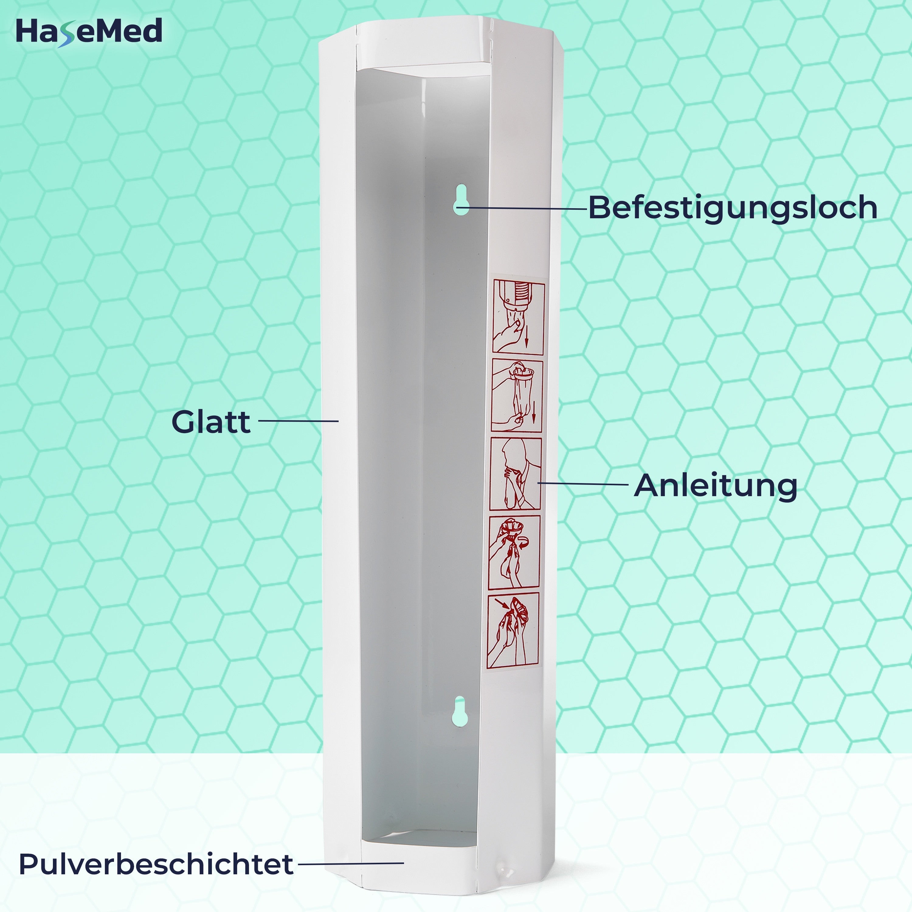 HaseMed Metal Dispenser for Sickness Bags Size: XL