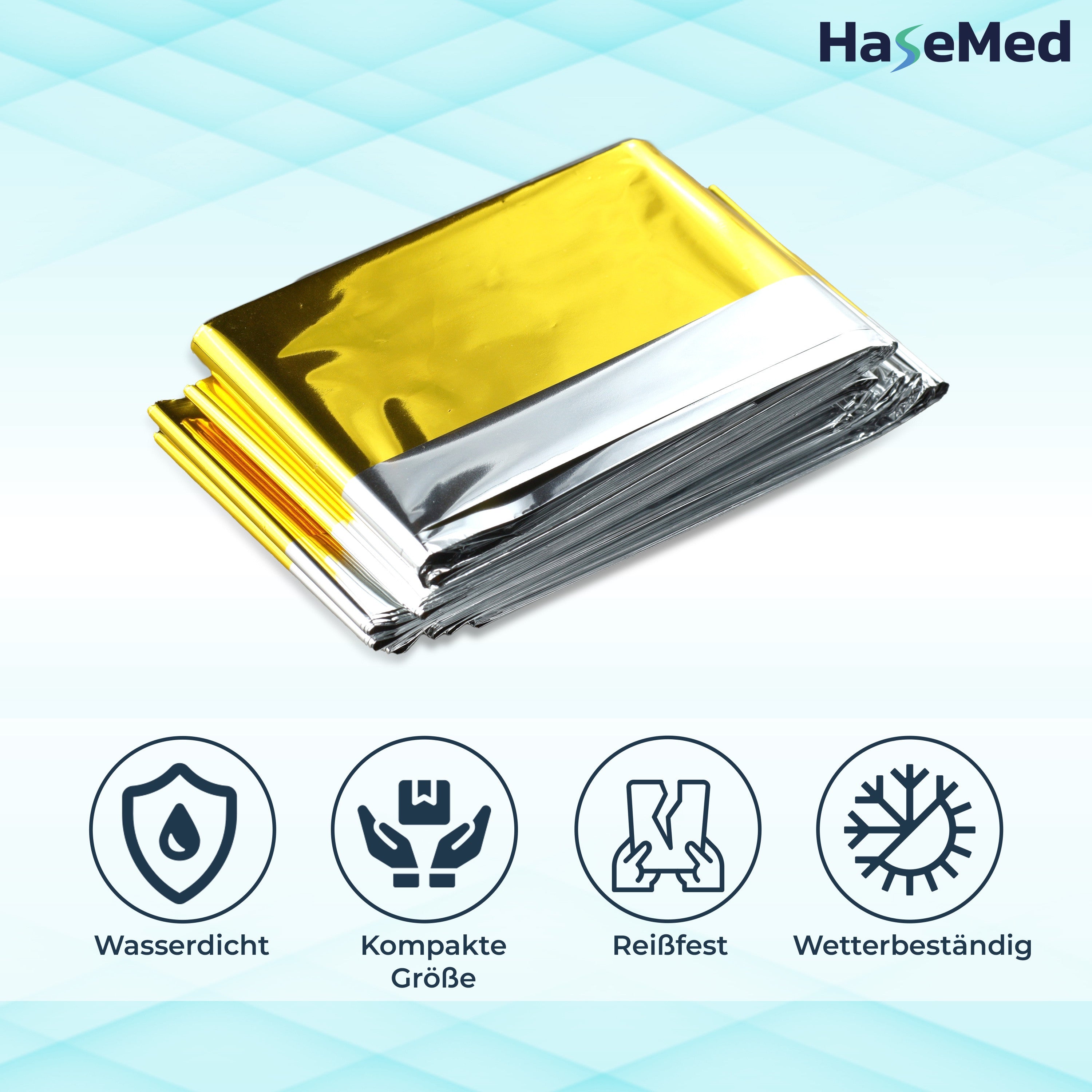 HaseMed Emergency Blanket Gold/Silver