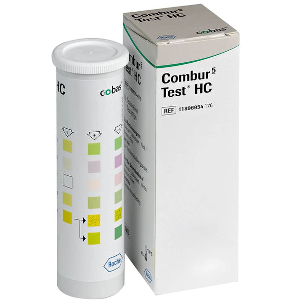 Roche Combur 5 HC Urin-Teststreifen (10 Streifen pro Packung)