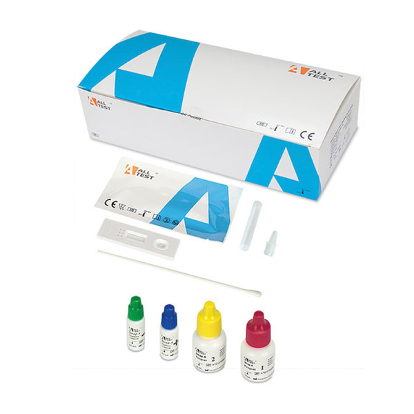 AllTest Strep-A-Schnelltest-Kassette, Rachenabstrich, 20 Tests: Ergebnis in 5 Minuten, für medizinisches Fachpersonal