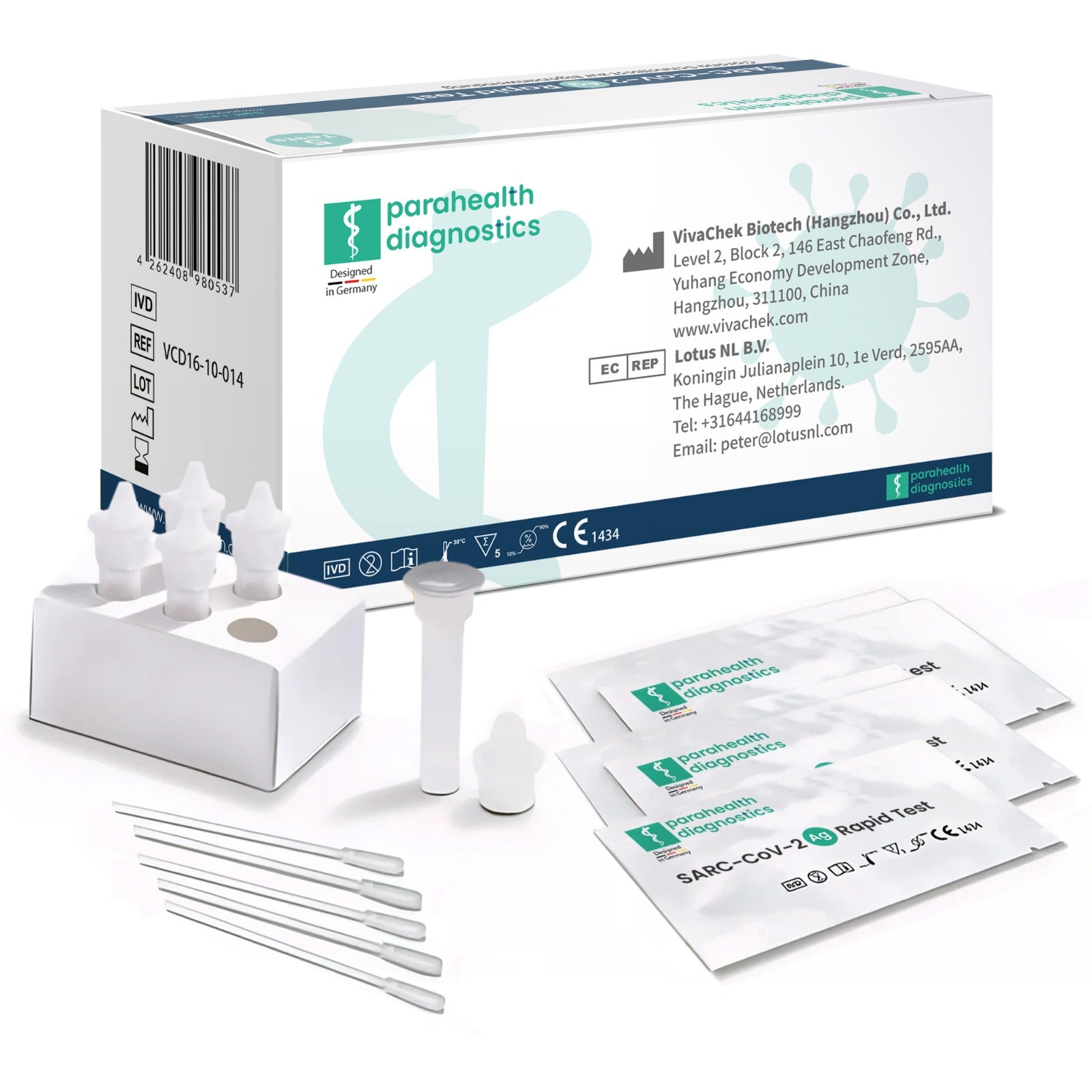 parahealth diagnostics SARS-CoV-2 Antigen Rapid Test for Self-Testing Use (5 tests)