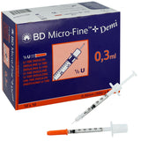 BD MICRO-FINE+ Demi Insulinspritze mit Kanüle 1 ml – U-100 – 0,33 x 12,7 mm